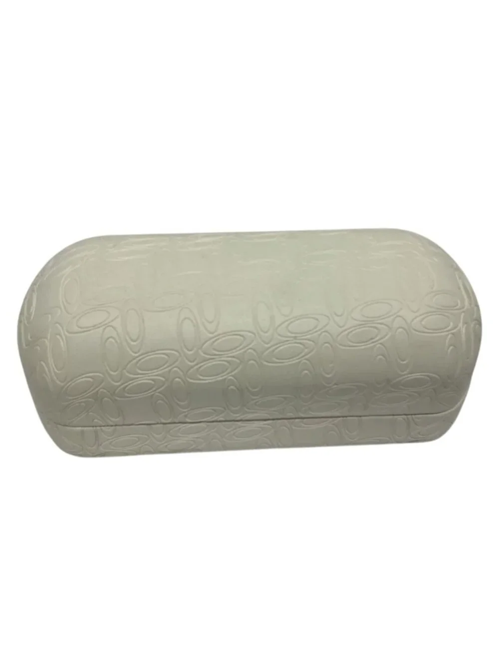 Oakley Cream Embossed Hard Shell Jumbo Eyeglasses Case